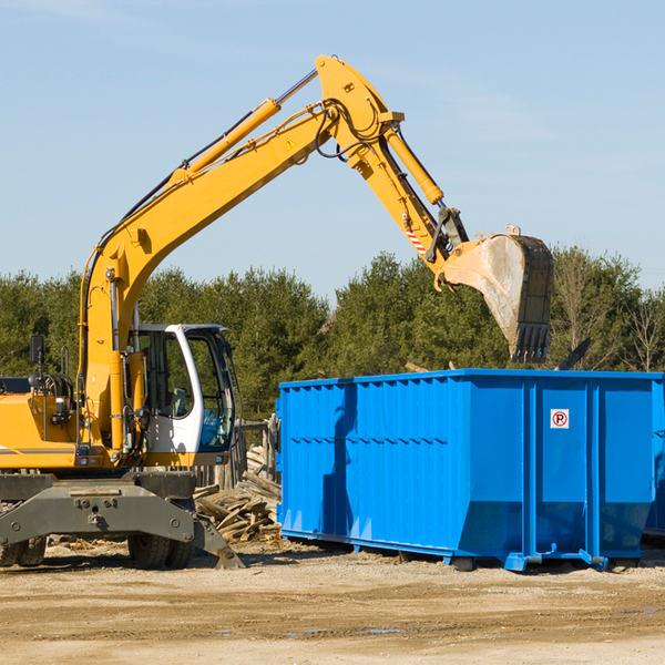 what size residential dumpster rentals are available in Summit